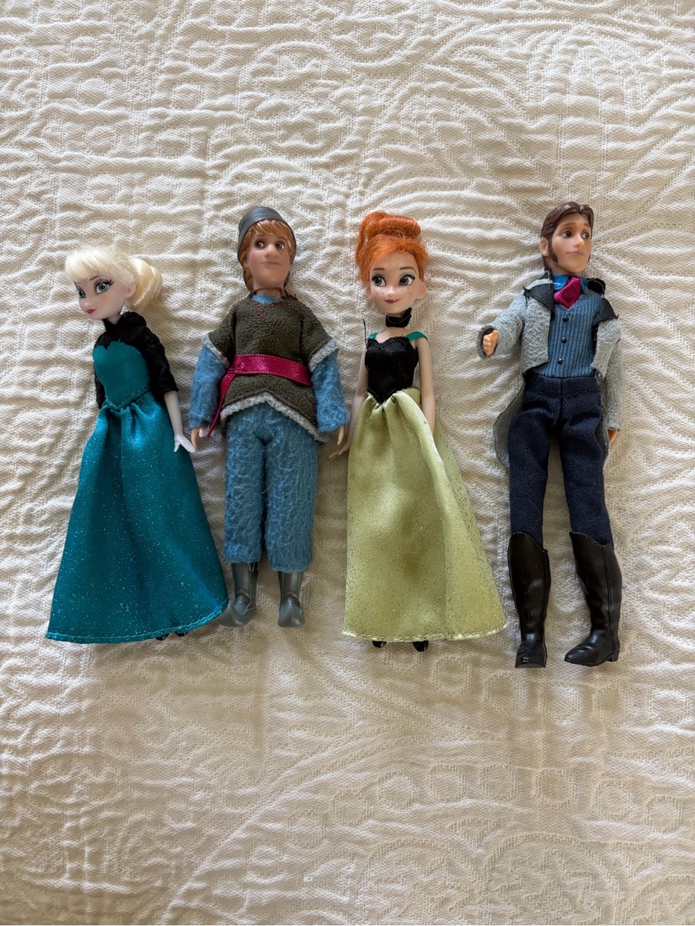 Four Frozen Collectable Dolls